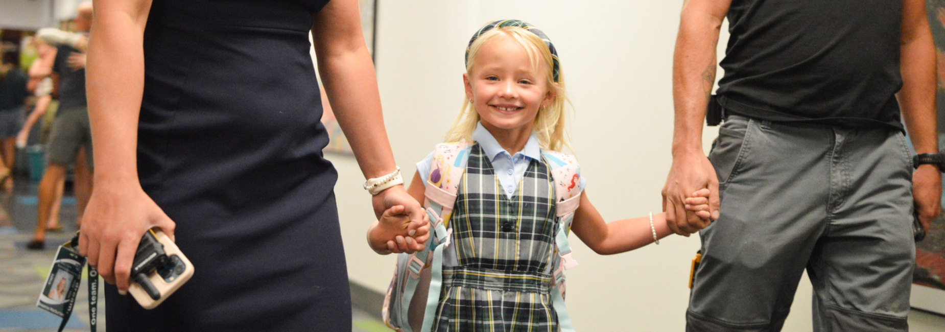 PCK student's first day of kindergarten