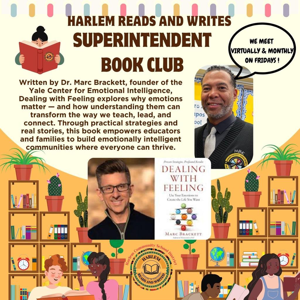 Informational flier about the superintendent's book club.