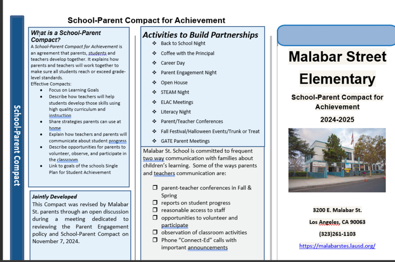 Parent School Compact 24-25