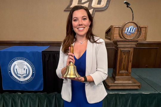 sarah denning, at LCU Banquet