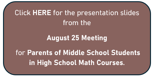 Parent Meeting Slides