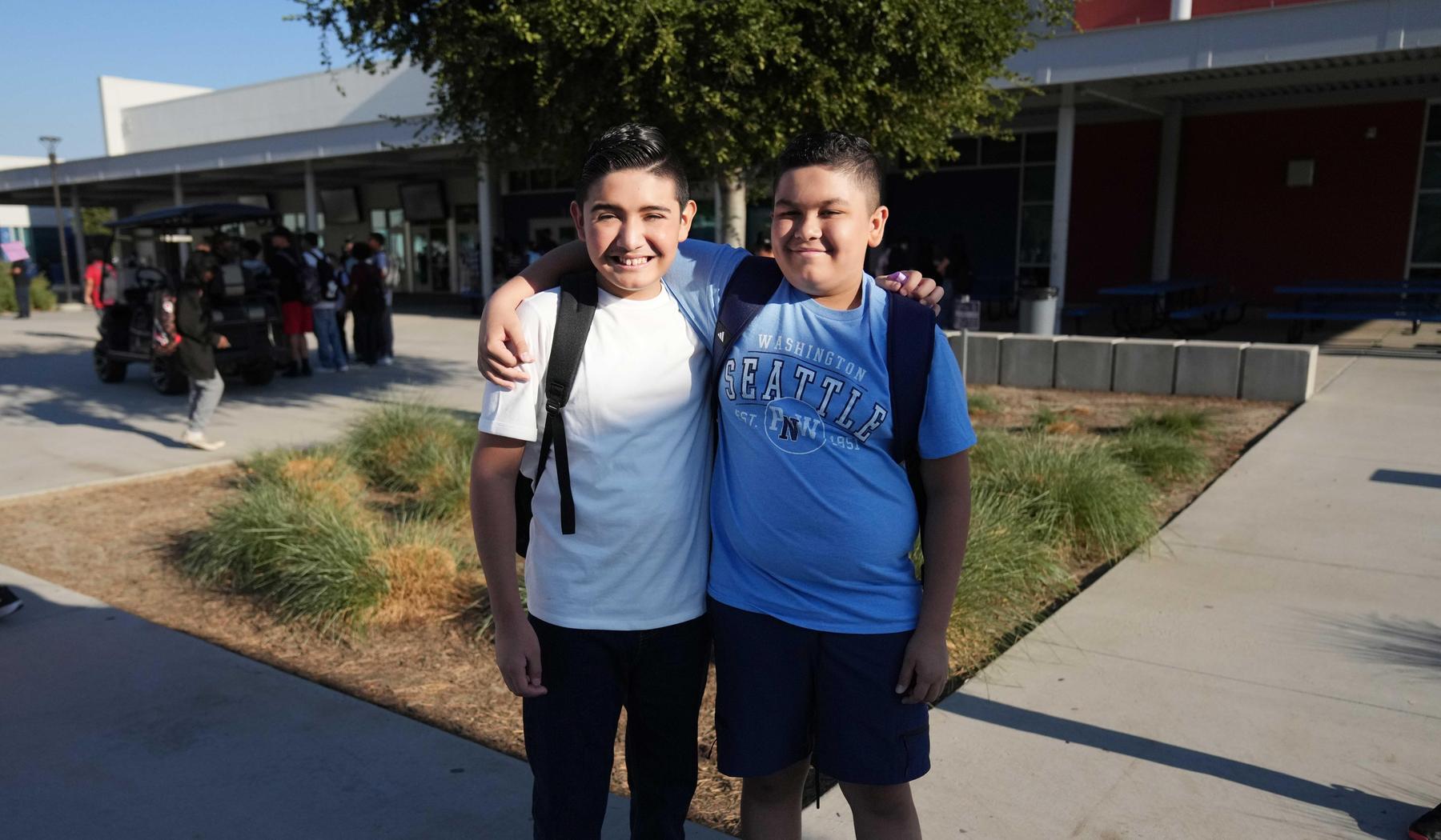 two middle school boys