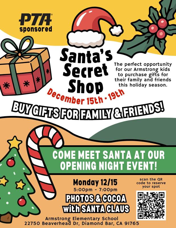 Santa's Secret Shop flyer