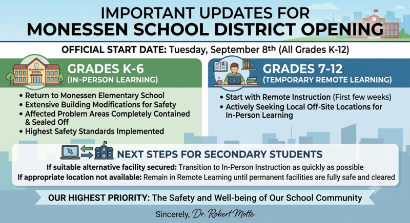 Letter from Dr. Motte, Superintendent 9/2/2026 (Upcoming School Year 26-27)