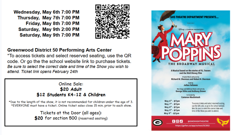 GHS Theatre Department Presents... Mary Poppins The Broadway Musical Featured Photo