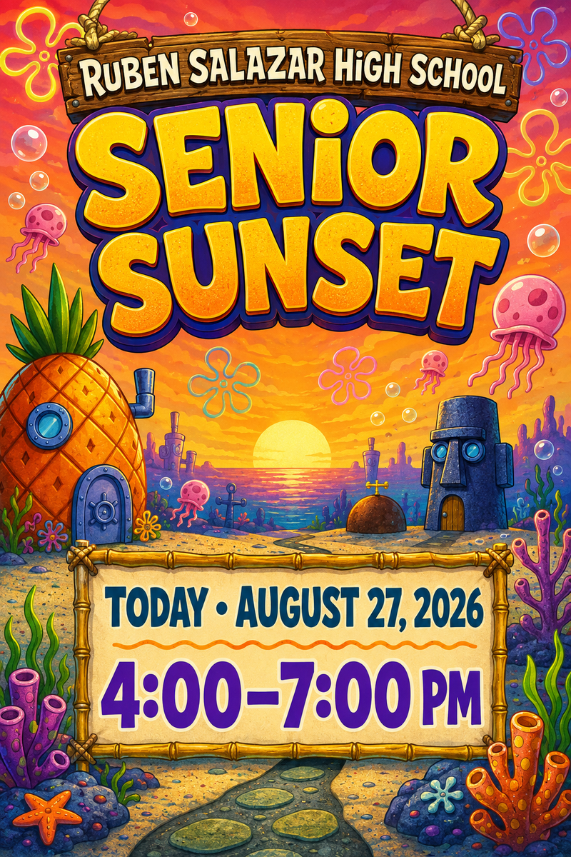 Senior Sunset Flyer.