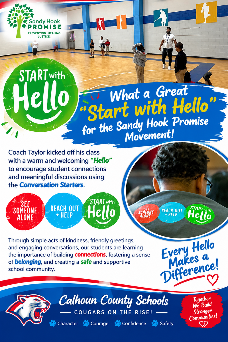 Start with hello flyer for students to reach out to meet new friends.