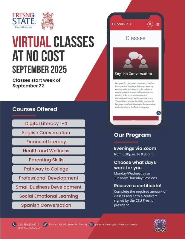 English Fresno State Parent University