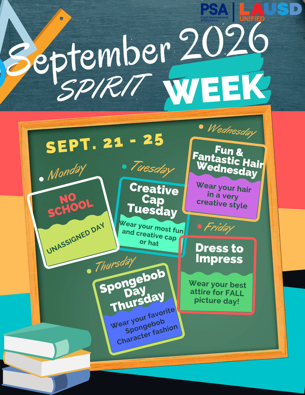 Spirit Week Flyer