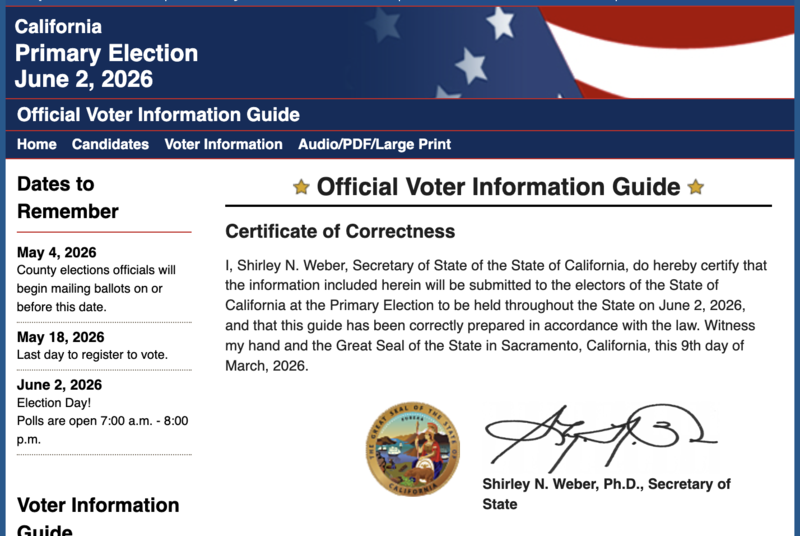 Official Voter Information Guide Featured Photo