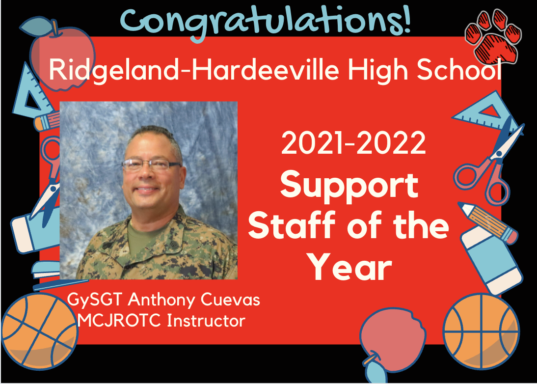 RHHS Support Teacher of the Year