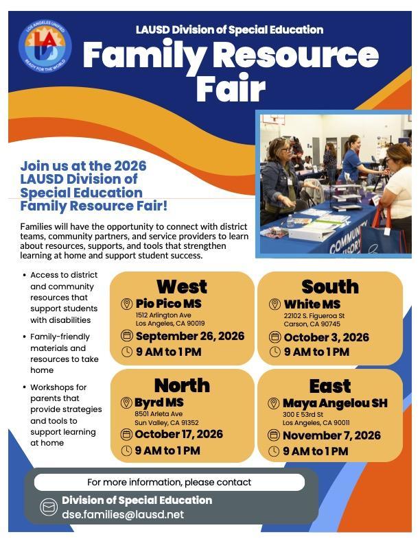 flyer for family resource fair