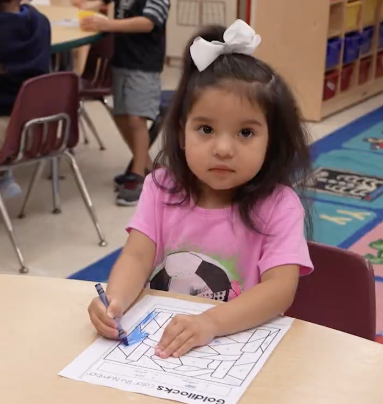 De La Vine Pre K student