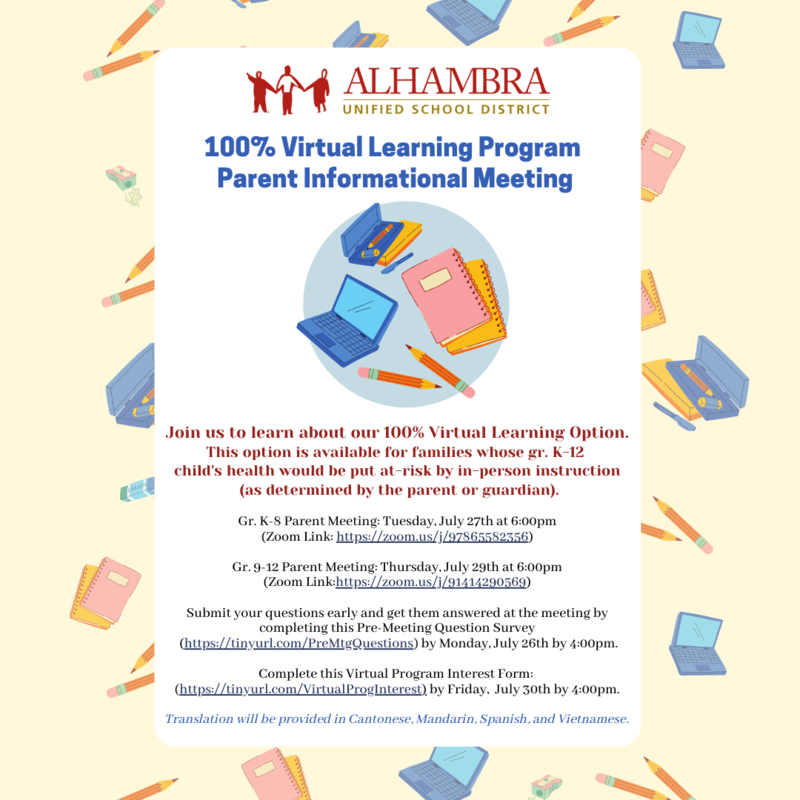 2021-2022 Virtual Learning Program Featured Photo