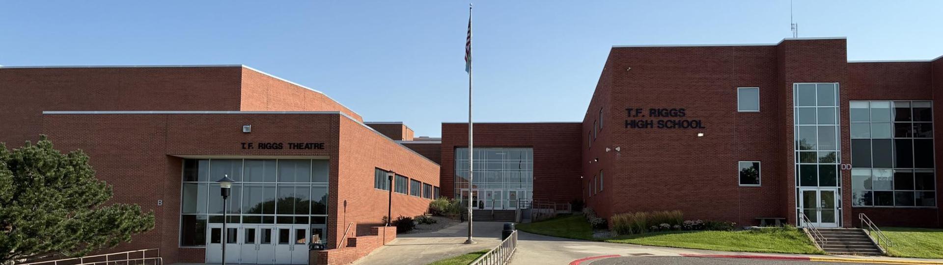Front Entrance of Riggs High School