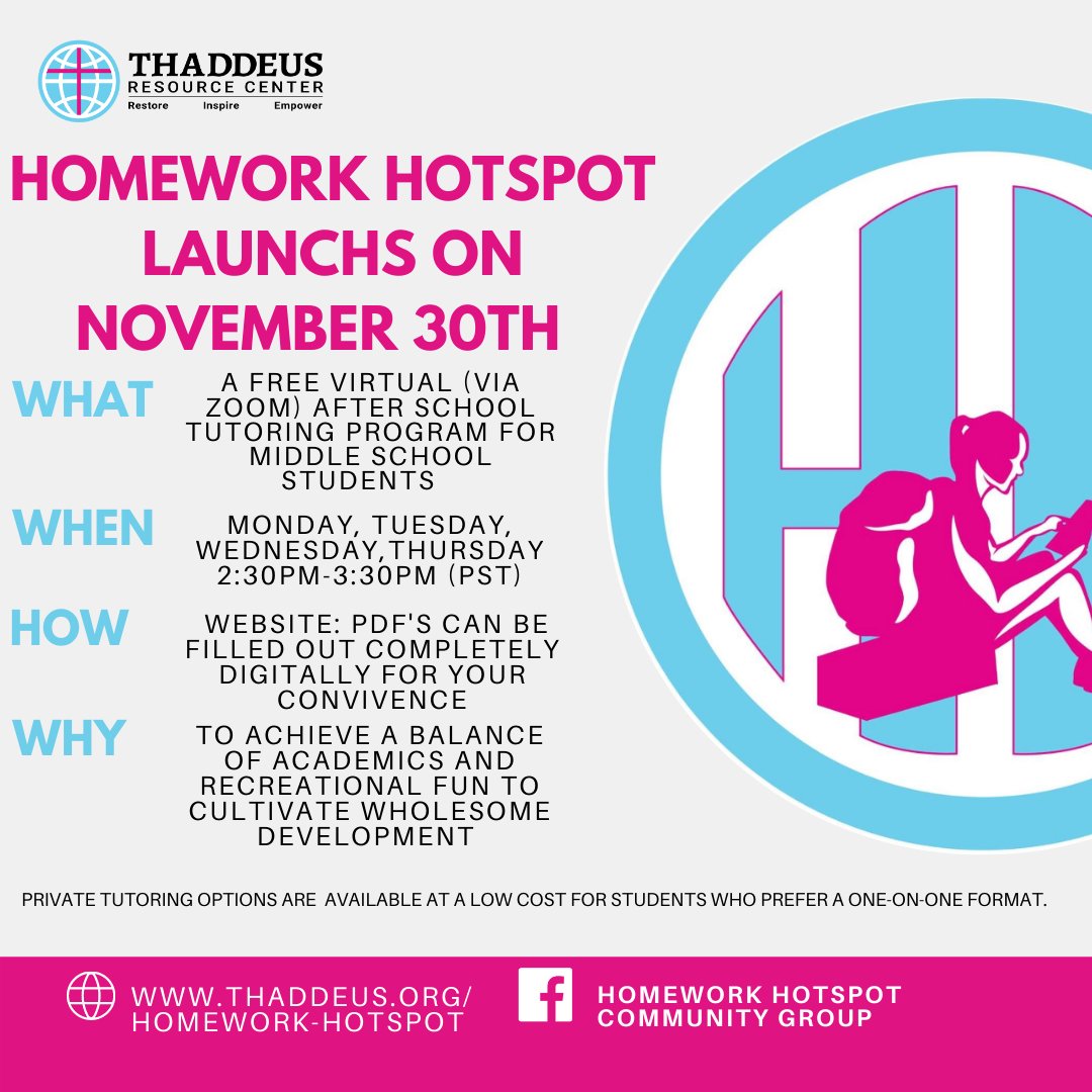 Thaddeus Resource Center: Homework Hotspot