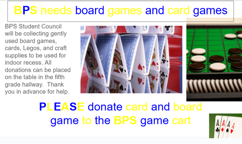 BPS Board games and card games