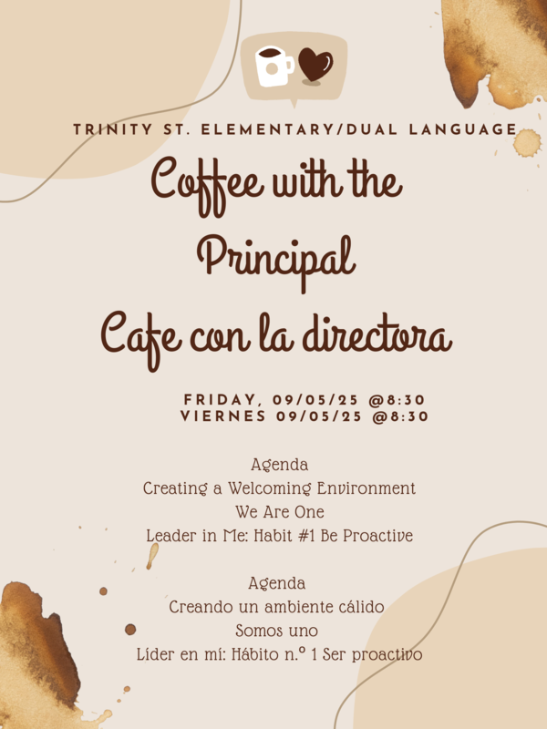 Coffee with Principal 9-5