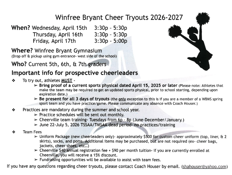 Cheer Tryouts