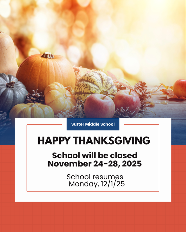 Thanksgiving Break flyer