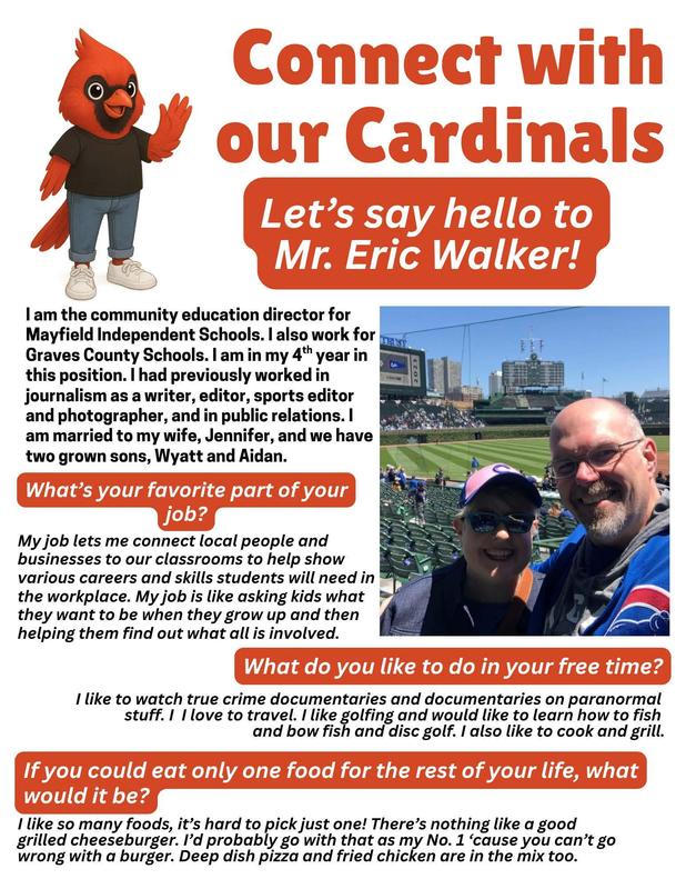 A screenshot of the Eric Walker information