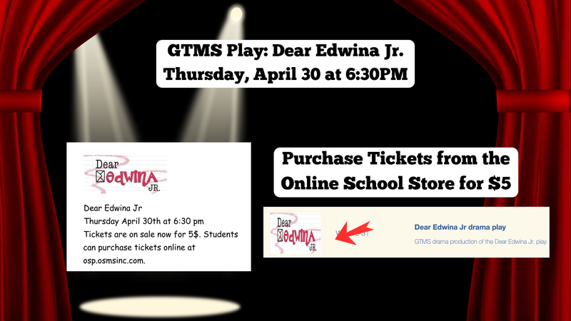 Purchase Tickets for the Drama Play Thursday, April 30 at 5:30pm