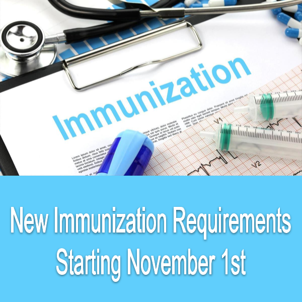New Immunization Requirements Featured Photo