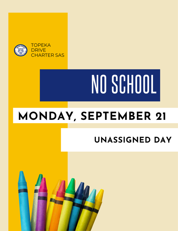 No School Monday September 21 flyer