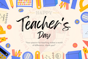 Blue Cream Illustrative Teacher's Day Greeting Card.png