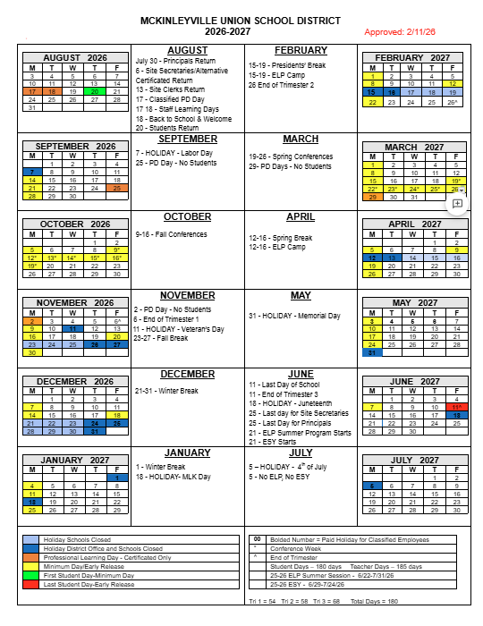 2026-2027 Calendar