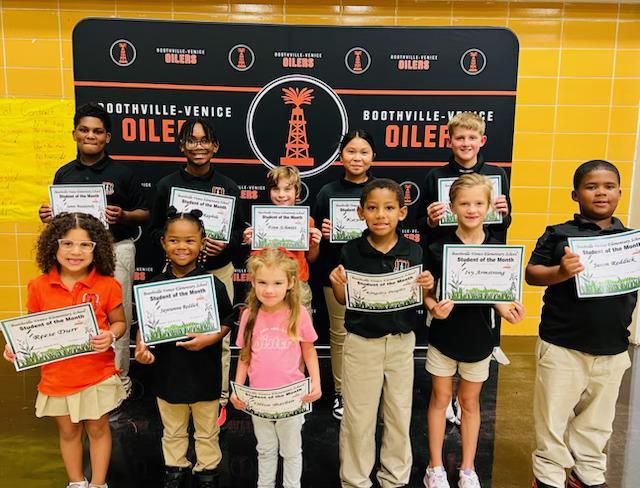 August Students of the Month