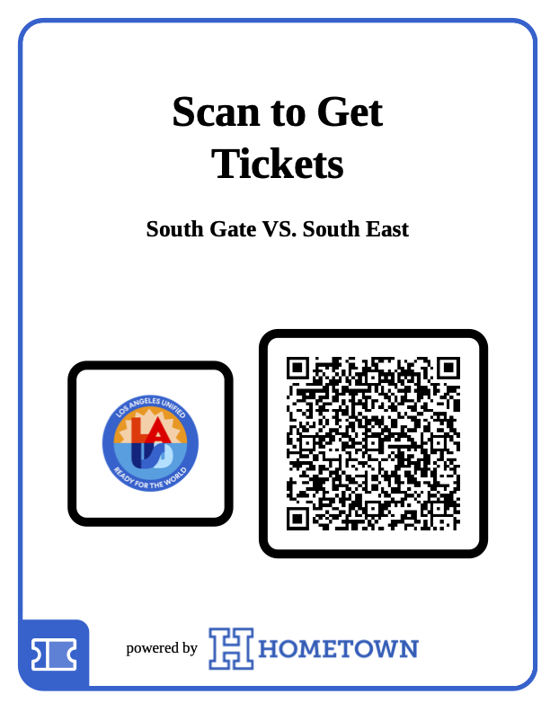 South Gate vs South East QR Code