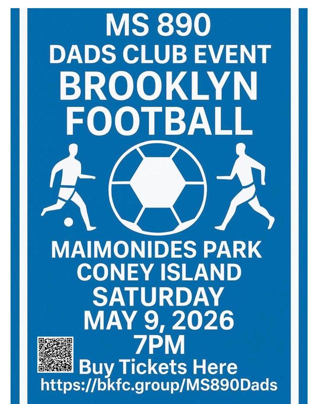 Description of flyer regarding dad's club soccer game.