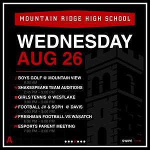The Watch List - Wednesday, August 26, 2026