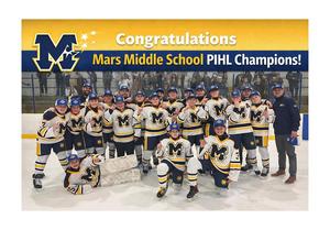 a large group of hockey players posing for a picture