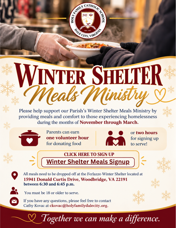 Winter Shelter Meals Featured Photo