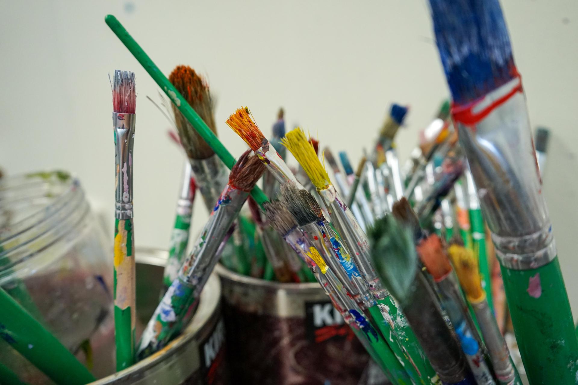 image of paintbrushes