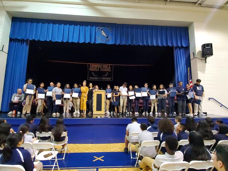 Girls Who Code Group with certificates