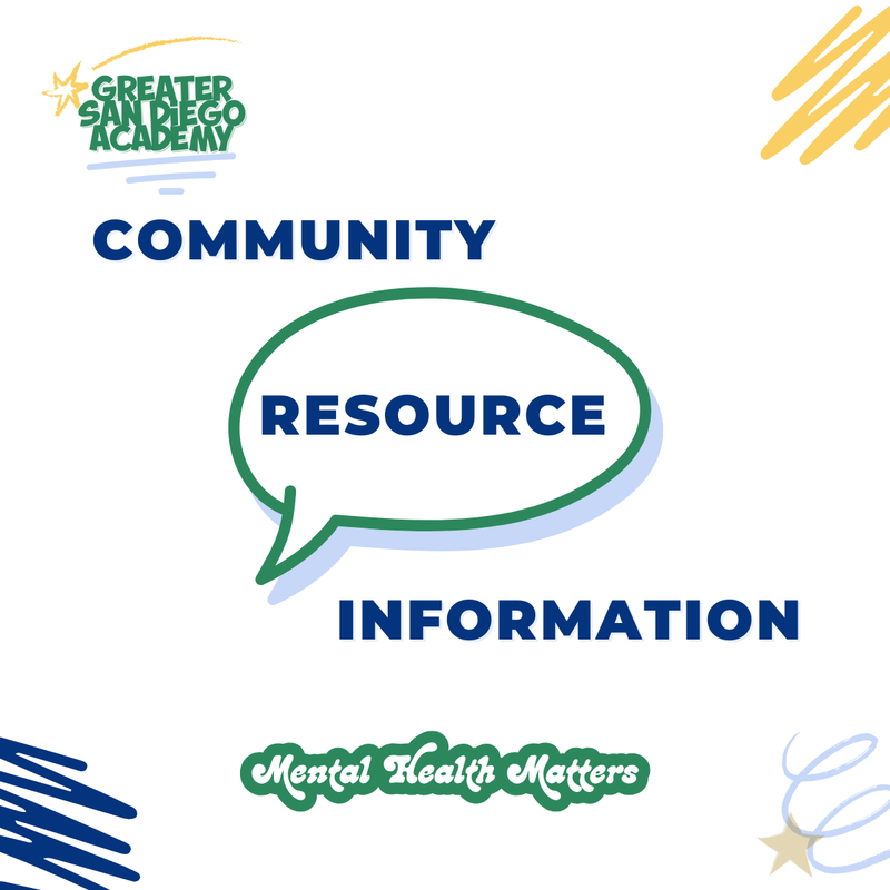Info graphic for community resources