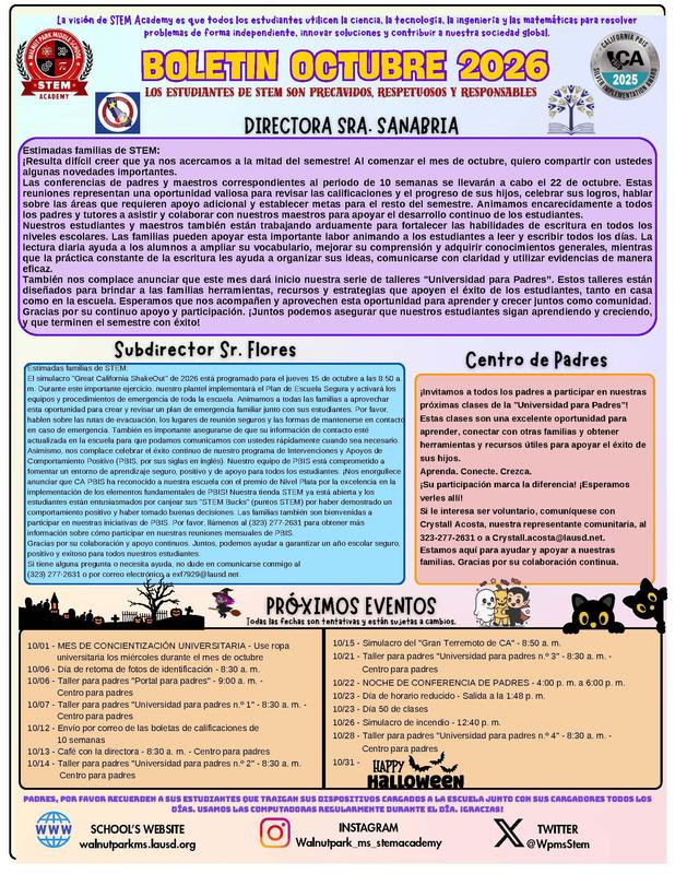 Newsletter in spanish