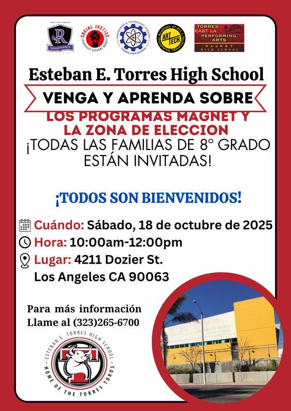 Open house flyer for spanish