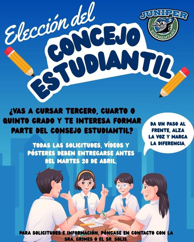 spanish flyer for concejo estudiantal