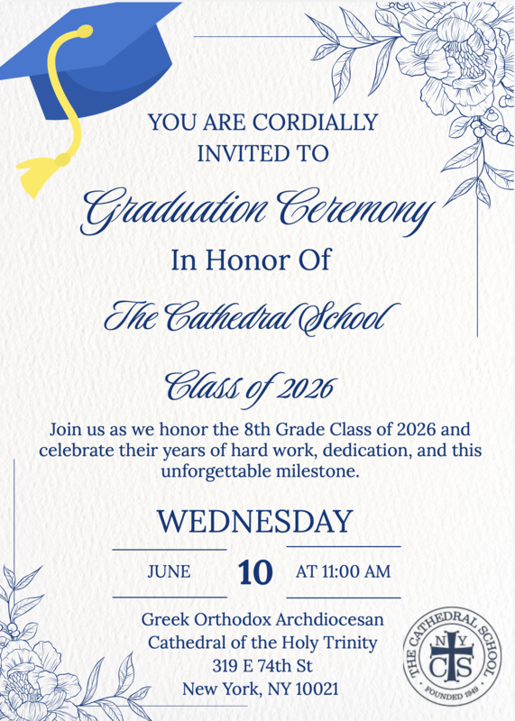 8th Grade Graduation Ceremony June 10, 2026 at 11:00 AM Featured Photo