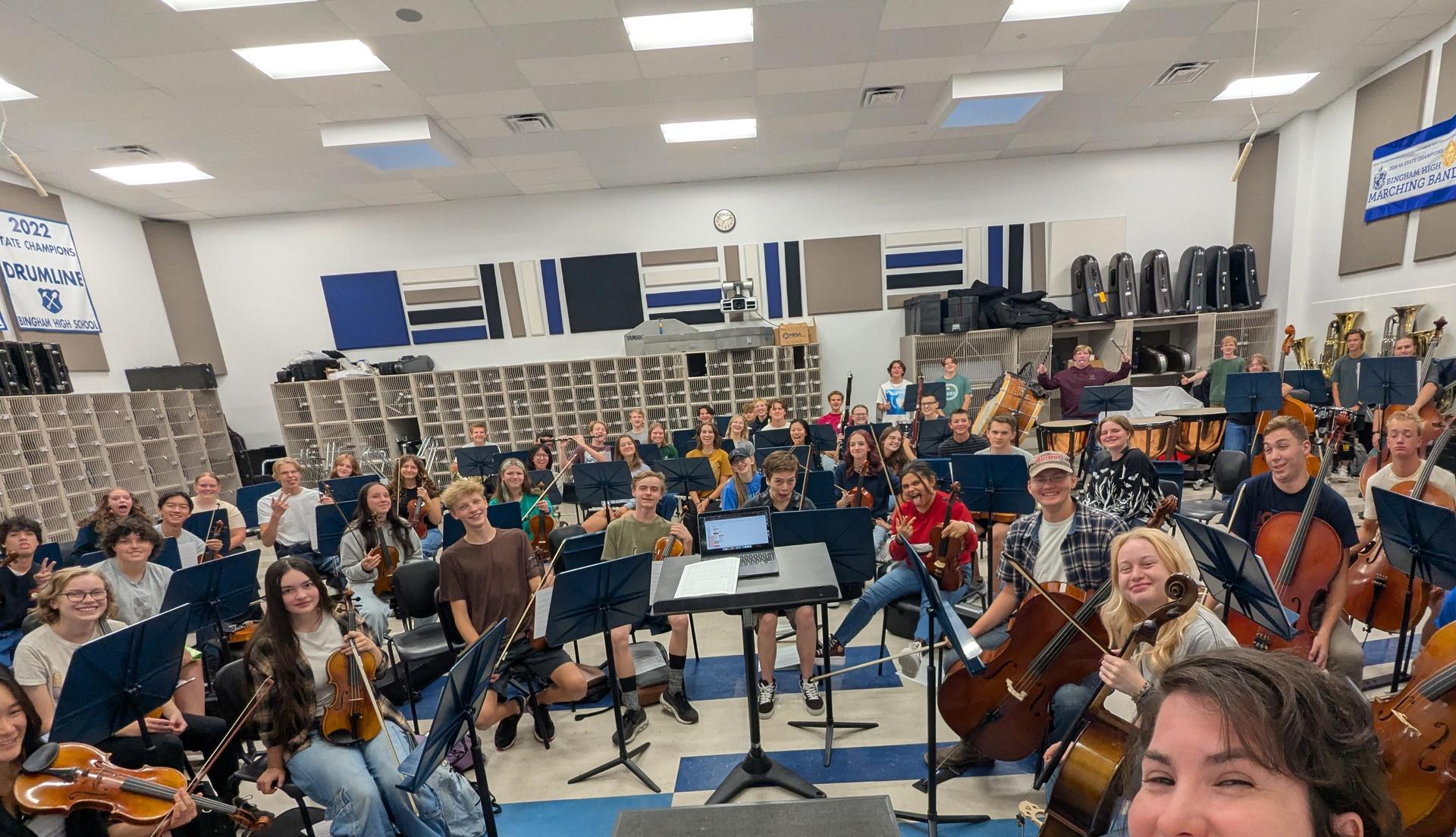 early morning rehearsal