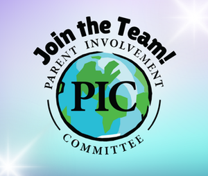 Join the Team with PIC logo on an ombre purple and blue background