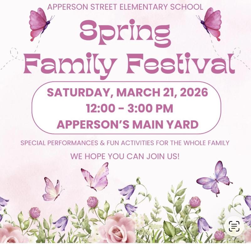 Spring Family Fesitival is March 21st from 12-3PM