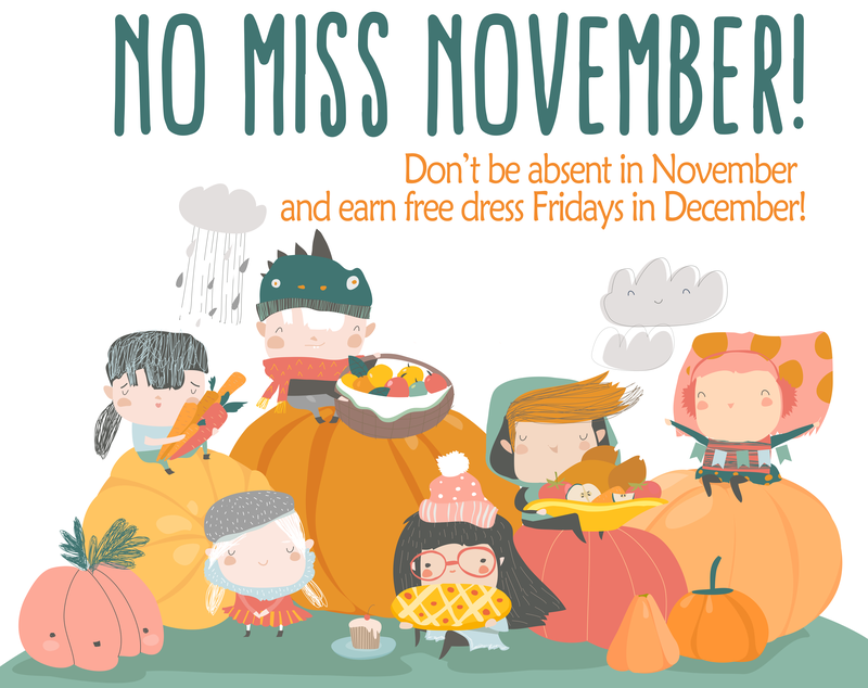 Attendance Matters: No Miss Novemeber Attendance Challenge Featured Photo