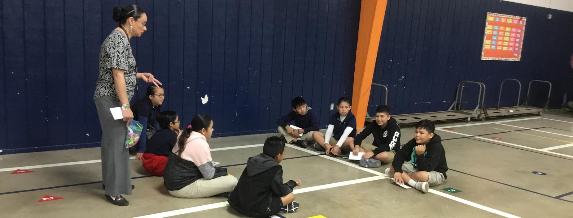 Image of students reviewing Science Vocabulary