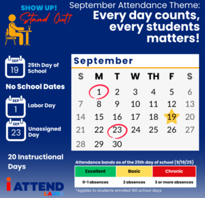 English September calendar