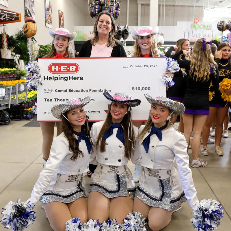 H-E-B Donation to CEF with Smithson Valley HS Dance